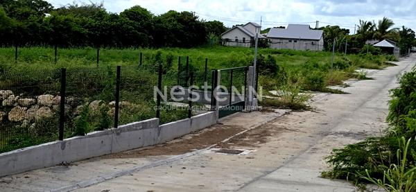 À vendre terrain de 768 m2 constructible à PETIT-CANAL proche de la plage de ANSE MAURICE