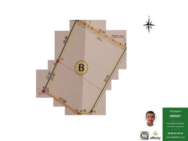 Terrain - 766 m² Exclusivité efficity