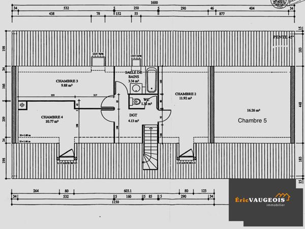 Coulommiers (77120) Maison 132m². DPE en C. Terrain 669m². Garages