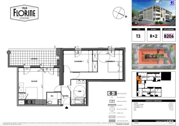 Appartement à vendre 3 pièces 60 m² La Londe-les-Maures