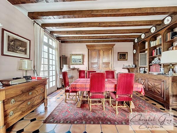 Maison bourgeoise à vendre 12 pièces, 7 chambres, centre ville Montval sur Loir (72500),