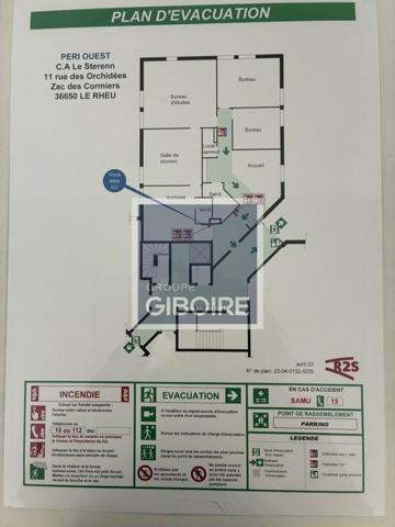Bureaux - A LOUER - LE RHEU (réf : 35.7357)