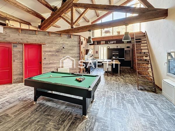 Maison de village type loft - 125 m² habitables + garage 125m2, terrasse, mezzanine et suite parentale – Coursan