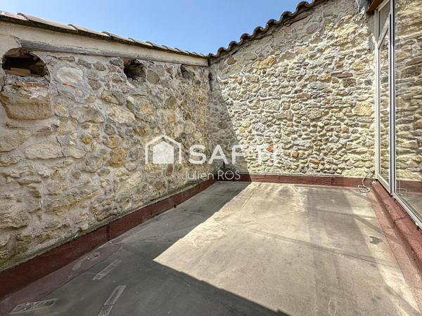 Maison de village type loft - 125 m² habitables + garage 125m2, terrasse, mezzanine et suite parentale – Coursan