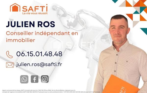 Maison de village type loft - 125 m² habitables + garage 125m2, terrasse, mezzanine et suite parentale – Coursan