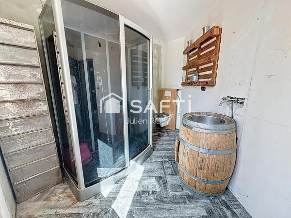 Maison de village type loft - 125 m² habitables + garage 125m2, terrasse, mezzanine et suite parentale – Coursan