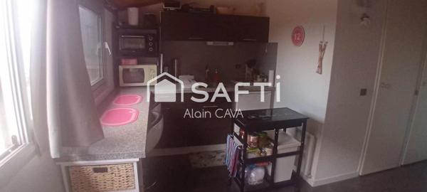 Appartement de 17m² au 5e et dernier étage avec ascenseur et casiers à ski