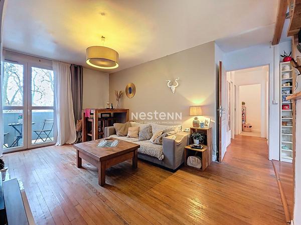 A VENDRE - TLSE 31000 - Appartement 3 pièces avec balcon, loggia et cave