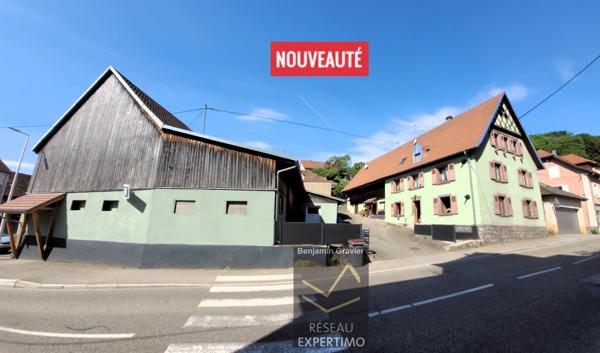 Soultzeren (68140) Propriété composée d'un immeuble de trois appartements loués et d'un hangar agricole