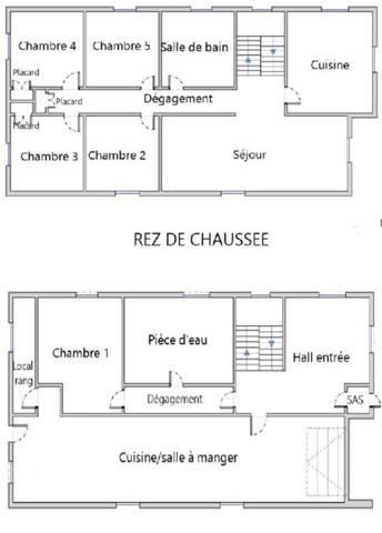 25420 – COURCELLES LES MONTBELIARD – MAISON 7 PIECES – 5 CHAMBRES – JARDIN – GARAGE