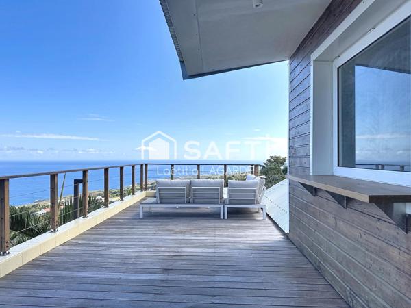 Esprit rooftop, vue mer et grande terrasse