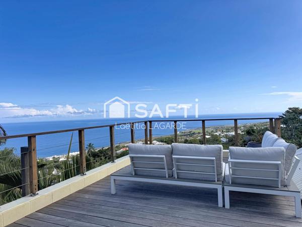 Esprit rooftop, vue mer et grande terrasse