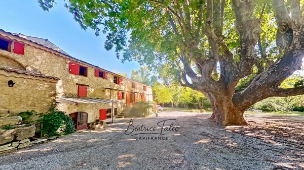 Forcalquier – Ancien moulin rénové 390 m² – 4 gîtes – parc 1,3 ha avec source naturelle, Provence, Haute-Provence