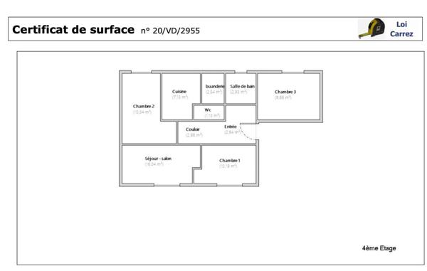 Appartement Sainte Genevieve Des Bois 4 pièce(s) 66 m²