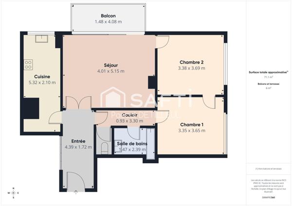 GARCHES – La Verboise appartement 3 pièces 73m2 - Centre-Ville à 10 minutes