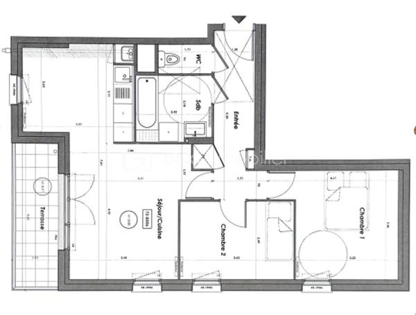 Appartement de 61 m²