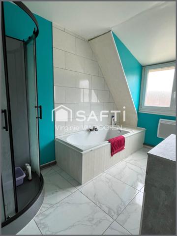 Maison semi-mitoyenne 3 chambres + Garage + Jardin