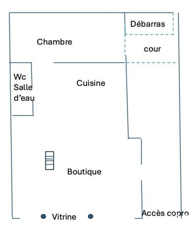 Boutique/Local commercial à vendre 74 m² Paris 12