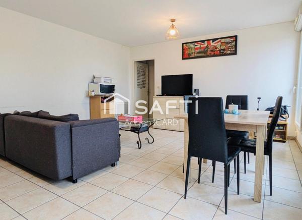 Appartement T2, balcon, résidence & parking sécurisés
