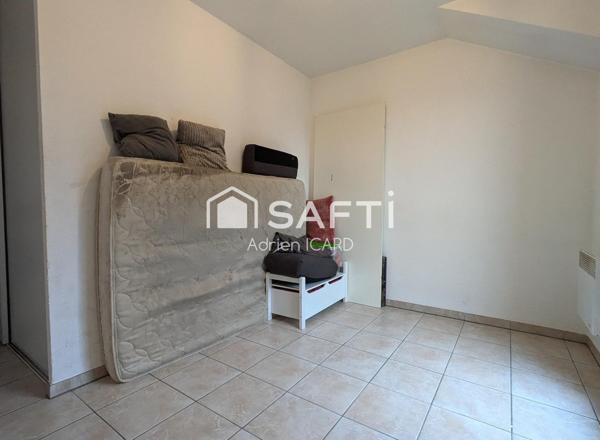 Appartement T2, balcon, résidence & parking sécurisés