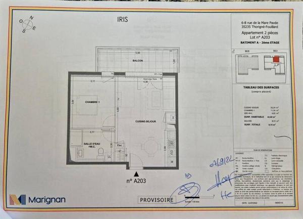 Appartement 2 pièces - 35235 Thorigné-Fouillard