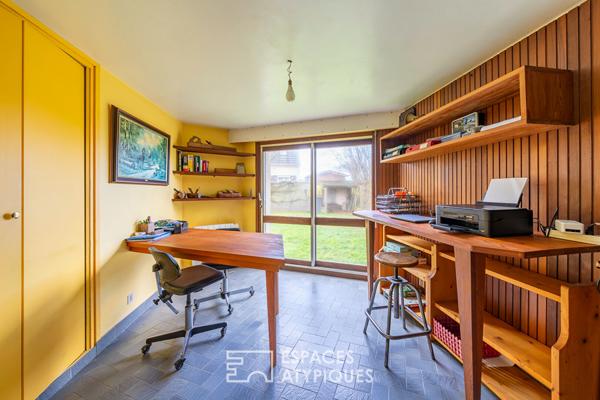 La maison à l’architecture atypique avec jardin