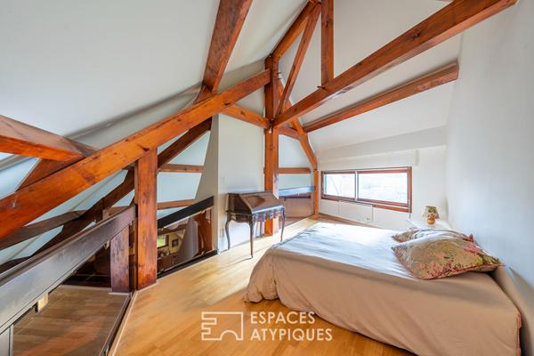 La maison à l’architecture atypique avec jardin