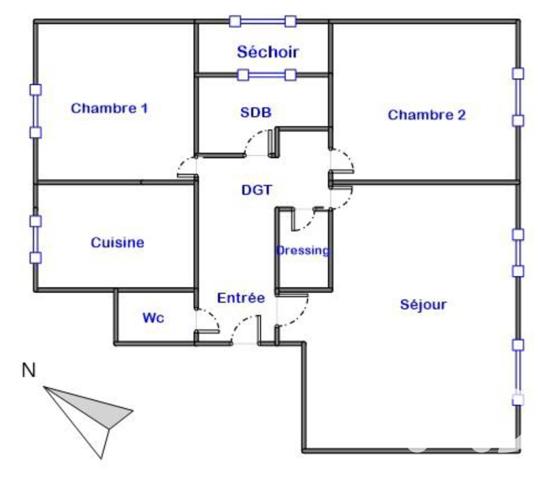 Appartement à vendre 4 pièces 74 m² Vitry-sur-Seine
