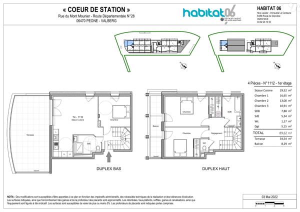 "COEUR DE STATION" - Programme neuf VALBERG -  DUPLEX 4P