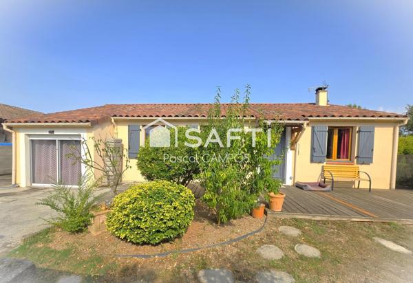 Maison t5 plein pied de 108m² sur une parcelle de 598m²