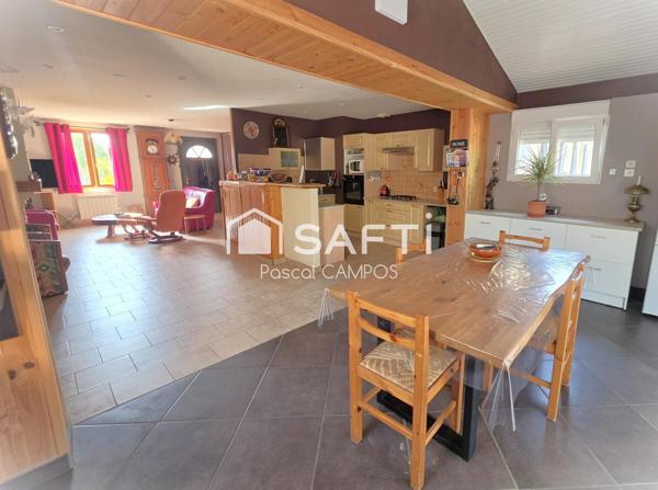 Maison t5 plein pied de 108m² sur une parcelle de 598m²
