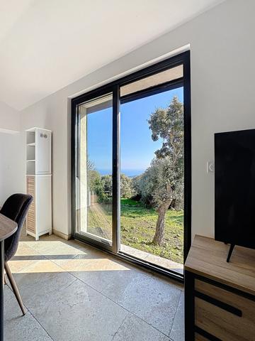 Sari-Solenzara (20145) Maison T2 – Vue mer depuis séjour – Plein sud – Sari-Solenzara
