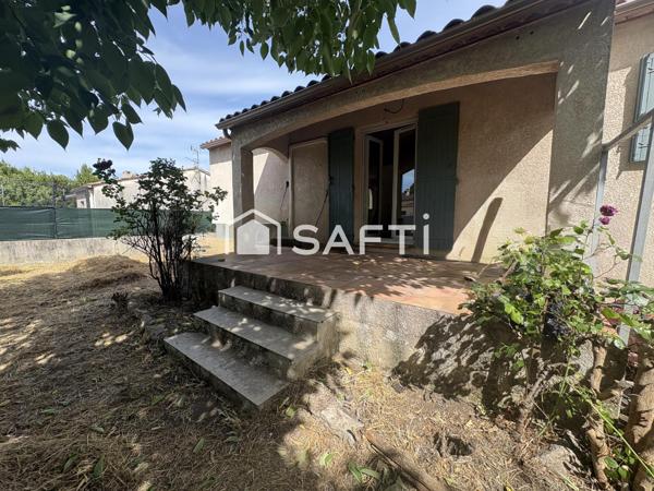 Maison de plain-pied de 83m², 3 chambres, garage.ma