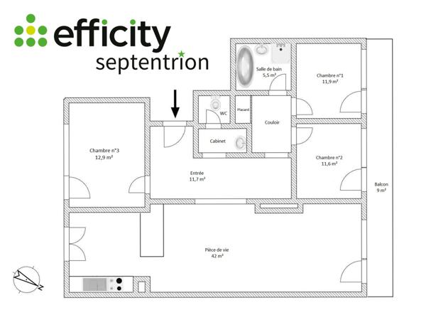 Appartement 4 pièces - 102 m² Exclusivité