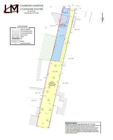 RARE - AYTRE SECTEUR LA COURBE - TERRAIN 922M2 - LIBRE DE CONSTRUCTEUR