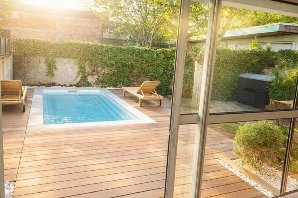 BORDEAUX CAUDERAN, Maison d'architecte bordelais de renom, 3 chambres, piscine, garage, grand sous-sol