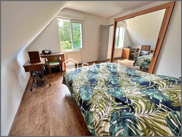 Maison 4 chambres, garage, annexe-atelier, jardin