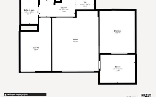 Appartement à louer    2 pièces • 47,81 m2 Belfort