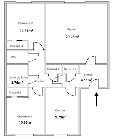 T3 en rez-de-jardin calme, rare à la vente !