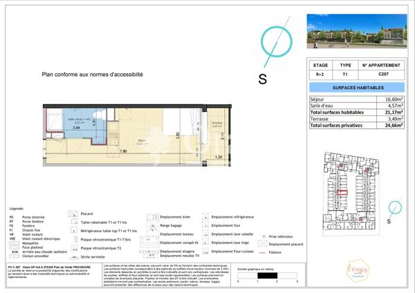 Appartement · Location Castelnau Le Lez (34170) 1 pièce · 21m²