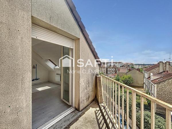 Appartement de 30 m2 avec 2 balcons et place de parking