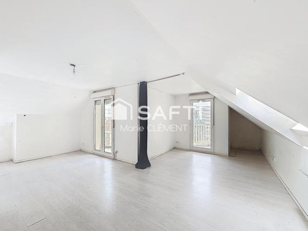 Appartement de 30 m2 avec 2 balcons et place de parking