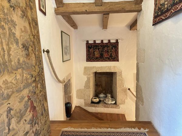 Manoir du 14ème siècle, gîte, grandes dépendances et terrain.