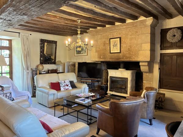 Manoir du 14ème siècle, gîte, grandes dépendances et terrain.