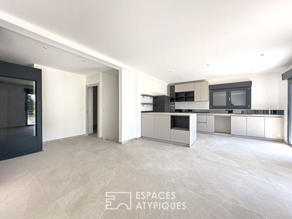 Villa style californien avec piscine balinaise