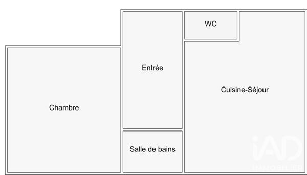 Appartement à vendre 2 pièces 45,19 m² Saint-Denis