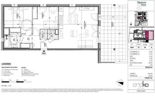 Appartement à vendre    3 pièces • 68,30 m2 Gap