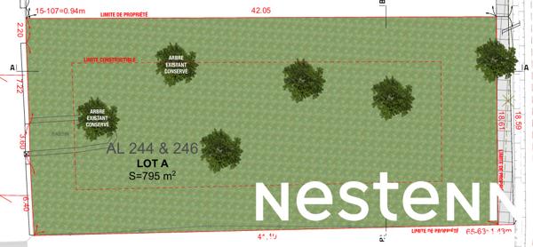 À vendre : Terrain à bâtir avec Permis de Construire à Crêches-sur-Saône (71680)