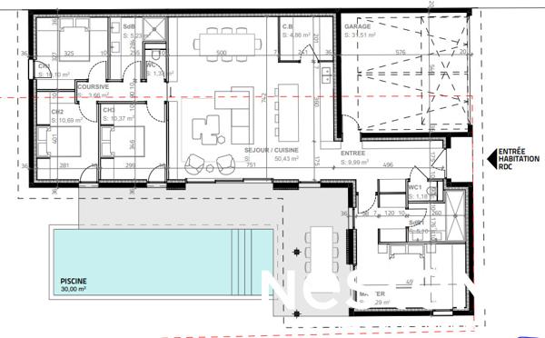 À vendre : Terrain à bâtir avec Permis de Construire à Crêches-sur-Saône (71680)