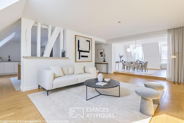 Duplex lumineux avec vue panoramique sur le musée Picasso